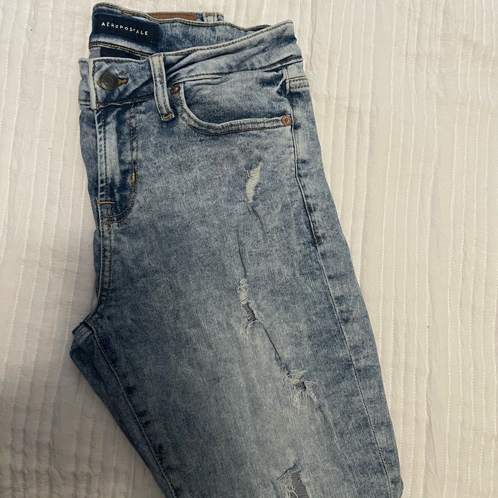 Washed Blue Aeropostale Slim Jeans | Size 28/28 Slim